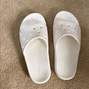 CROCS Classic White Slide Sandals